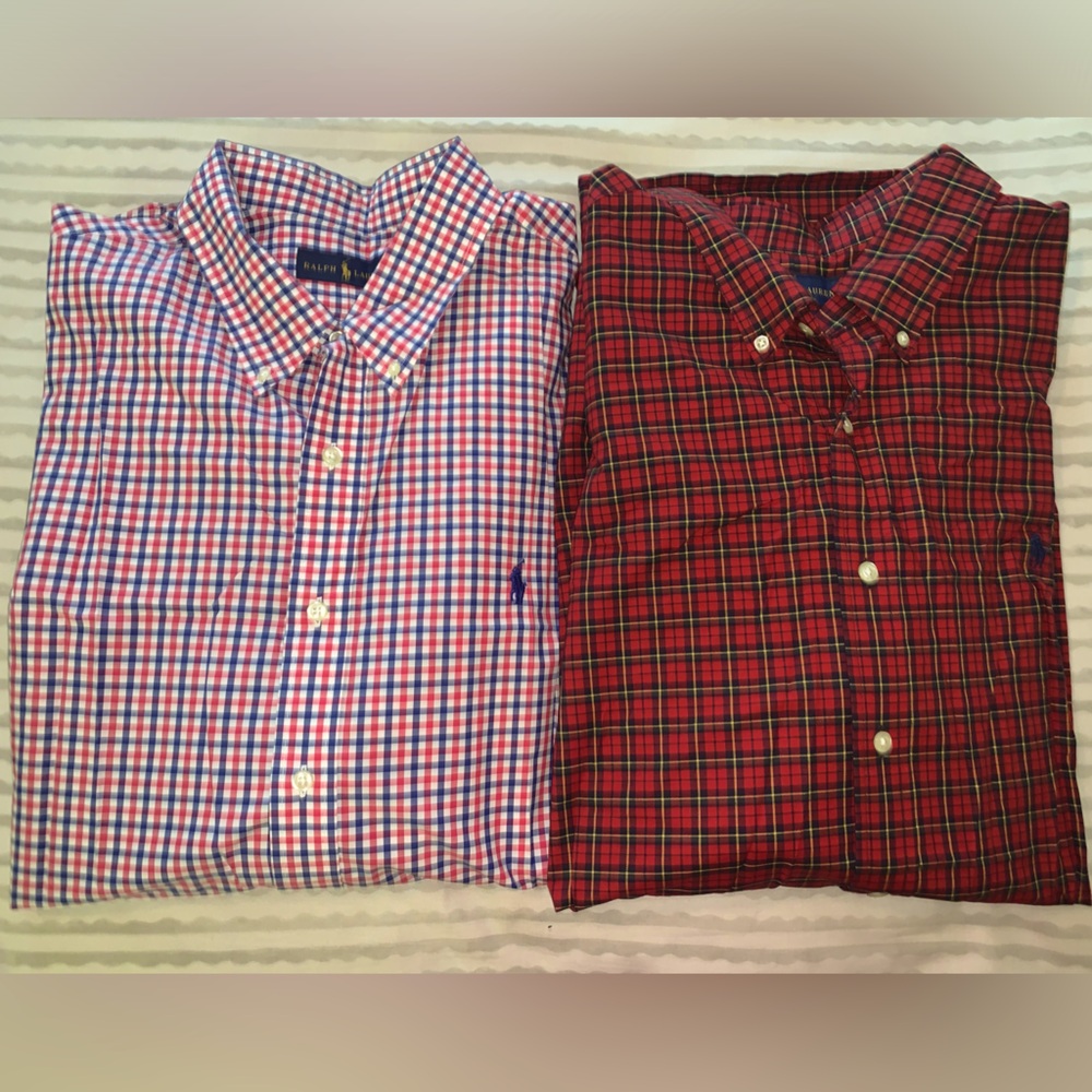 Men Ralph Lauren Polo Button Down Shirts XXL Pre owned